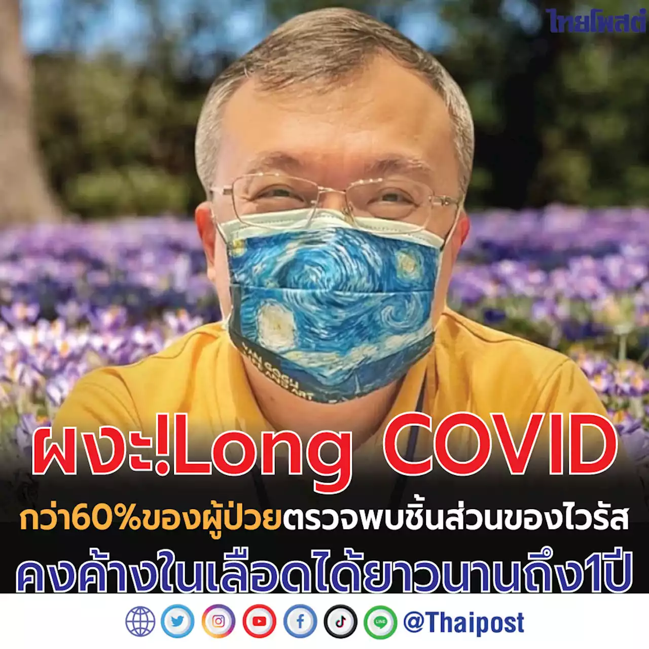 ผงะ! Long COVID กว่า 60% ของผู้ป่วยตรวจพบชิ้นส่วนของไวรัส คงค้างในเลือดได้ยาวนานถึง 1 ปี