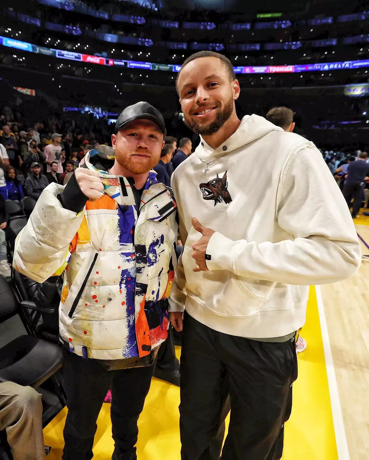 Stephen Curry le pidió una foto a 'Canelo' Álvarez