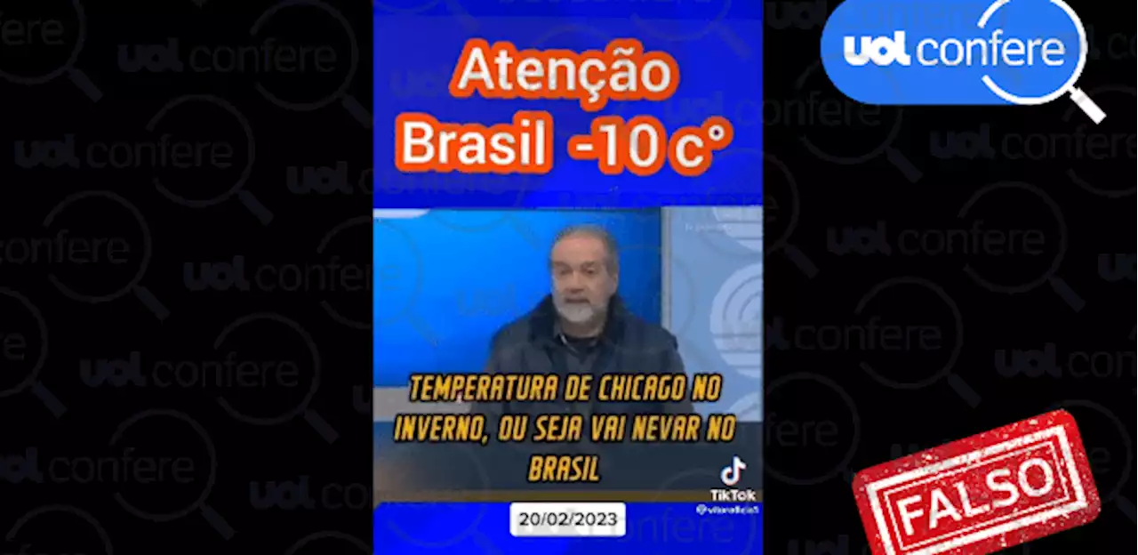 Volta a circular vídeo de 2021 com informações falsas de previsão de frio