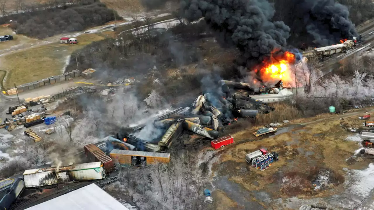 Ohio train derailment spotlights debate over health risks from plastics