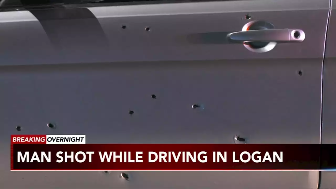 Police: Man shot while driving in Logan