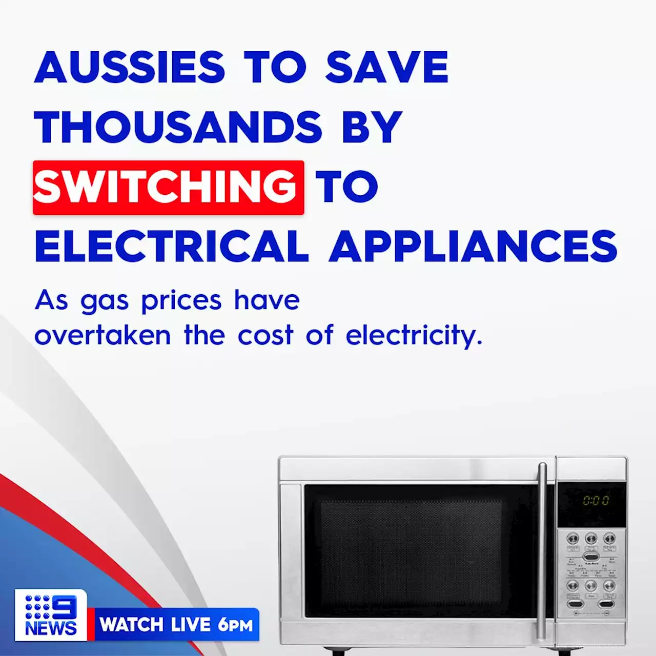 Switching to electric appliances can save households thousands