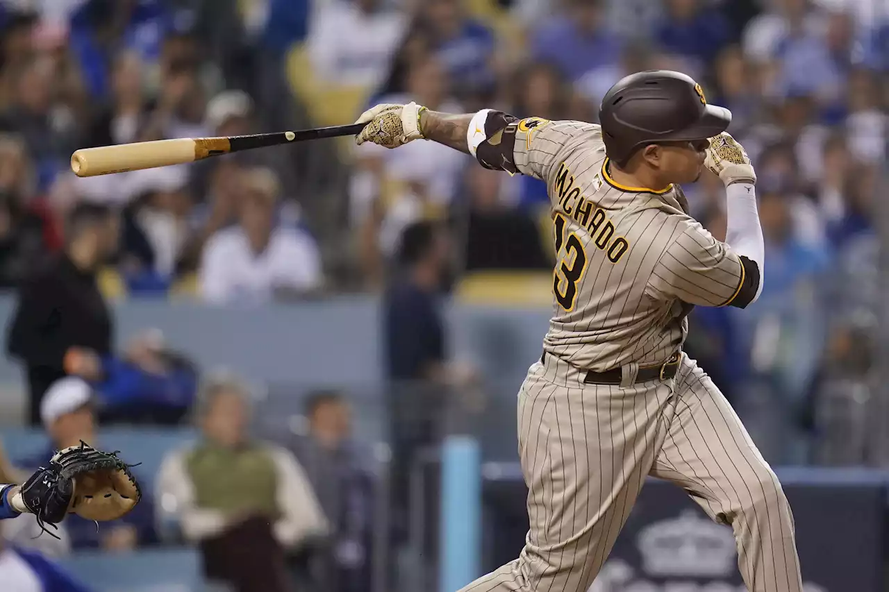 Padres slugger Machado draws first pitch clock violation