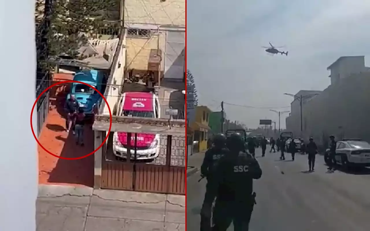 Sujeto mata a un hombre y se atrinchera en Iztapalapa | Videos (Fuertes imágenes)