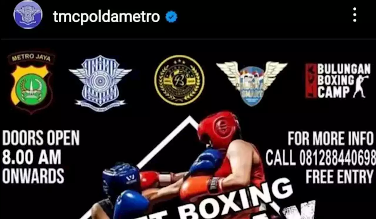 122 Petinju Siap Adu Jotos di Gelaran Polda Metro Jaya Street Boxing