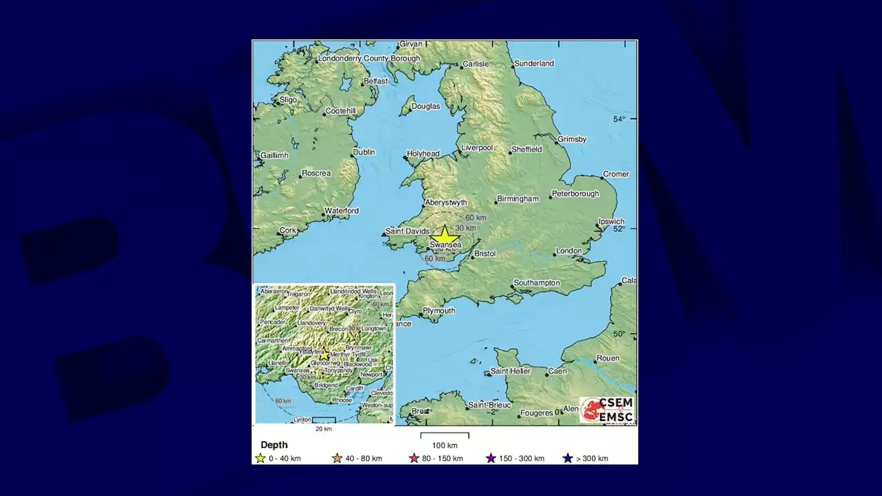 'Un énorme grondement': un séisme de magnitude modérée ressenti dans le sud du pays de Galles