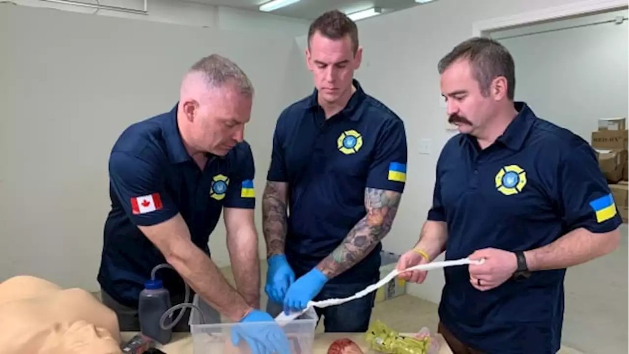 These firefighters from Canada are helping emergency responders in Ukraine save lives | CBC News