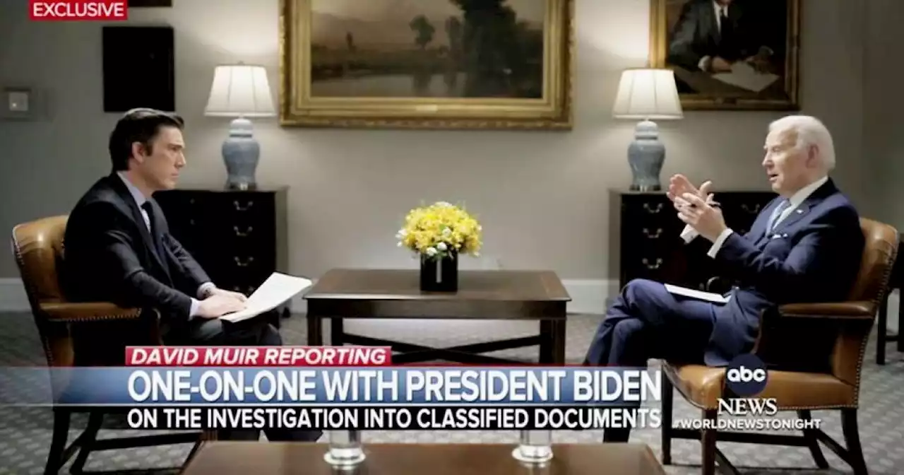 Biden clashed with ABC's Muir over classified documents: 'You're a good lawyer'