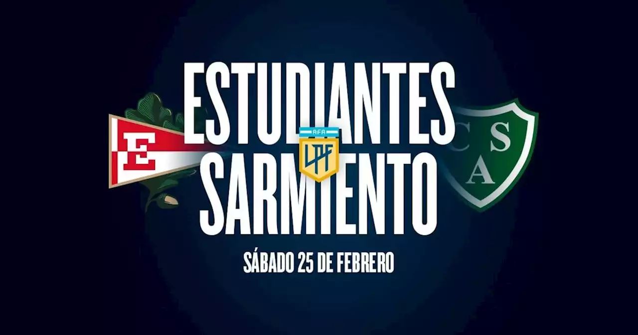 Estudiantes - Sarmiento: hora, TV y formaciones