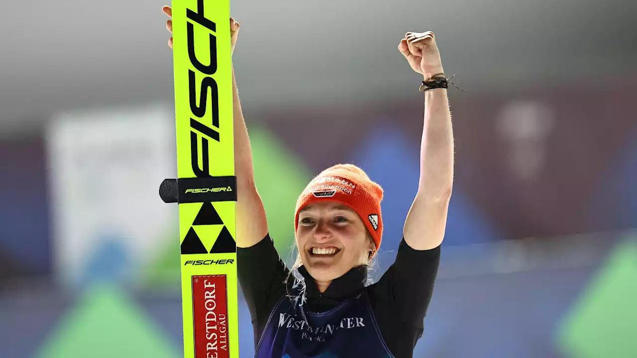 Slowenien - Deutsche Skispringerinnen gewinnen WM-Gold