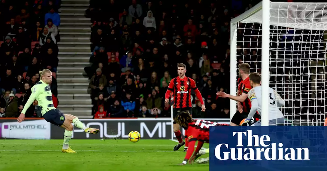 Haaland on target again as Manchester City stroll to victory at Bournemouth