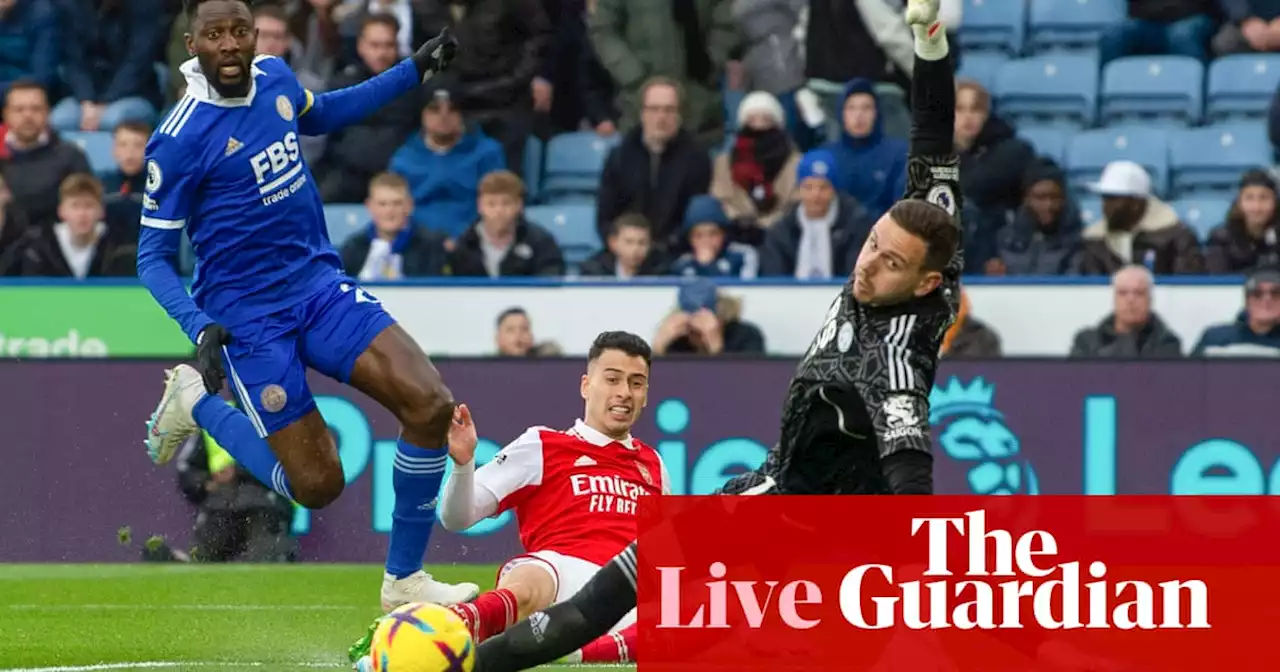 Leicester 0-1 Arsenal, Everton 0-2 Aston Villa, and more: football clockwatch – live