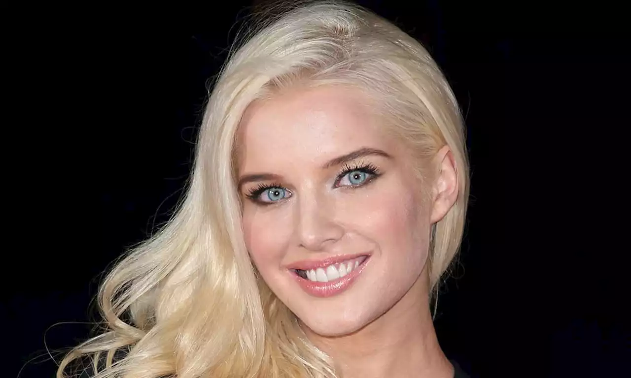 Helen Flanagan resembles a supermodel in tiny red bikini