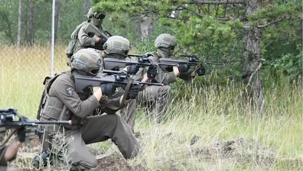 Soldat stach Kamerad mit Regenschirm in den Kopf