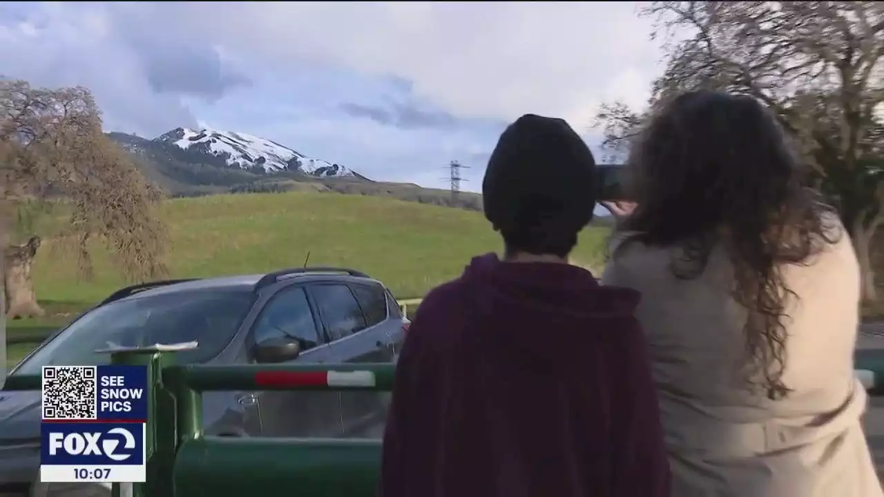 Road closures at Mt. Diablo State Park keep out visitors eager to see snow