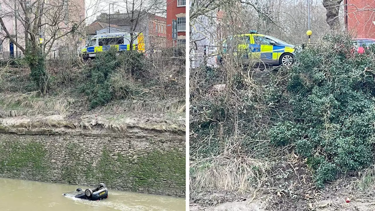 Man in his 20 dies and two others treated for injuries after car goes into River Avon in Bristol