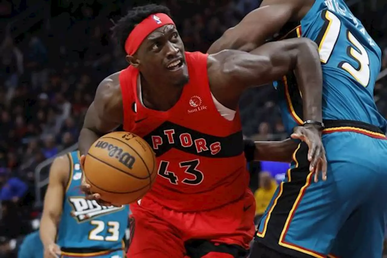 Les Toronto Raptors s'imposent chez les Detroit Pistons en NBA