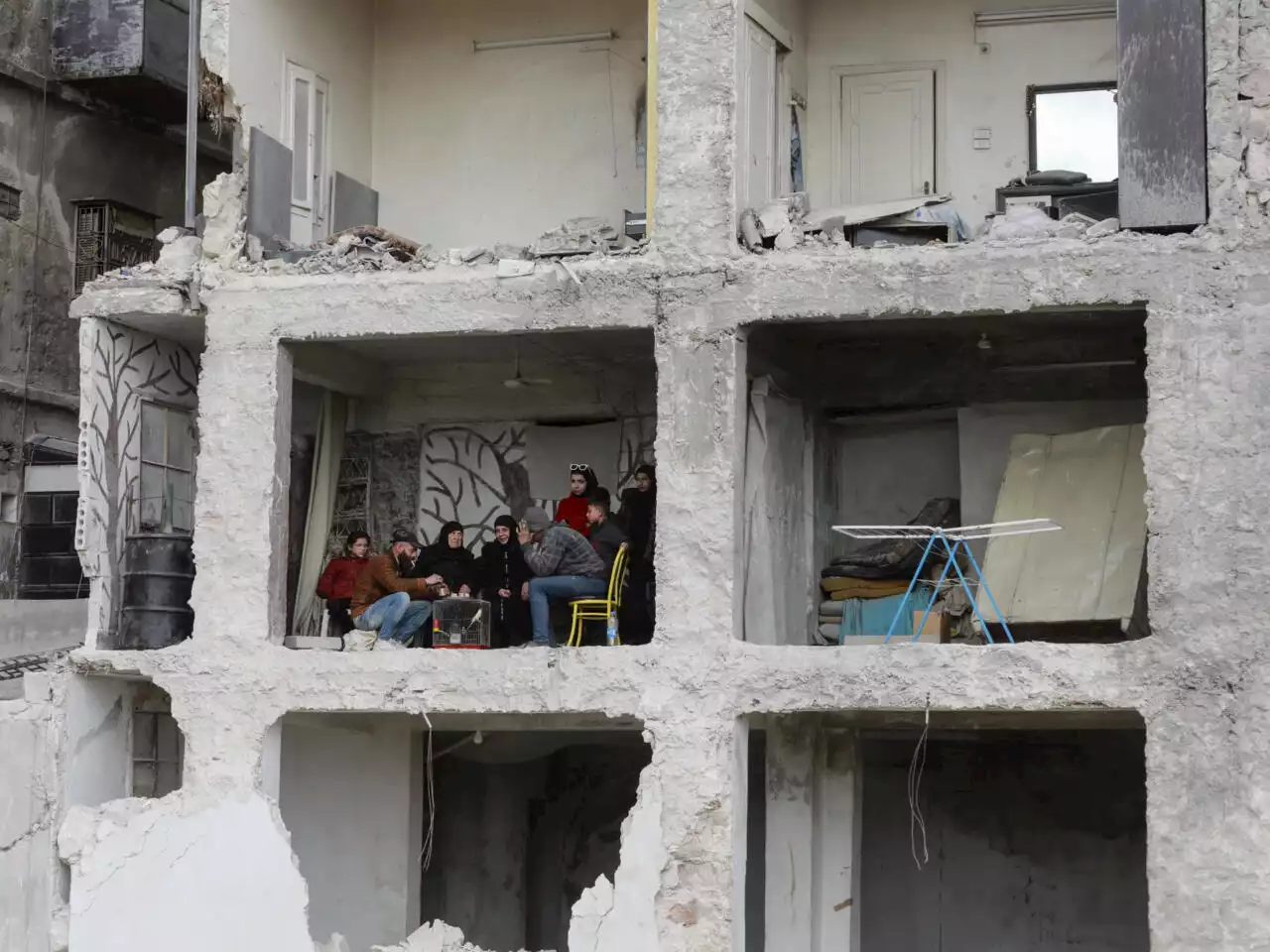 Syrian quake survivors shelter in crumbling Aleppo homes