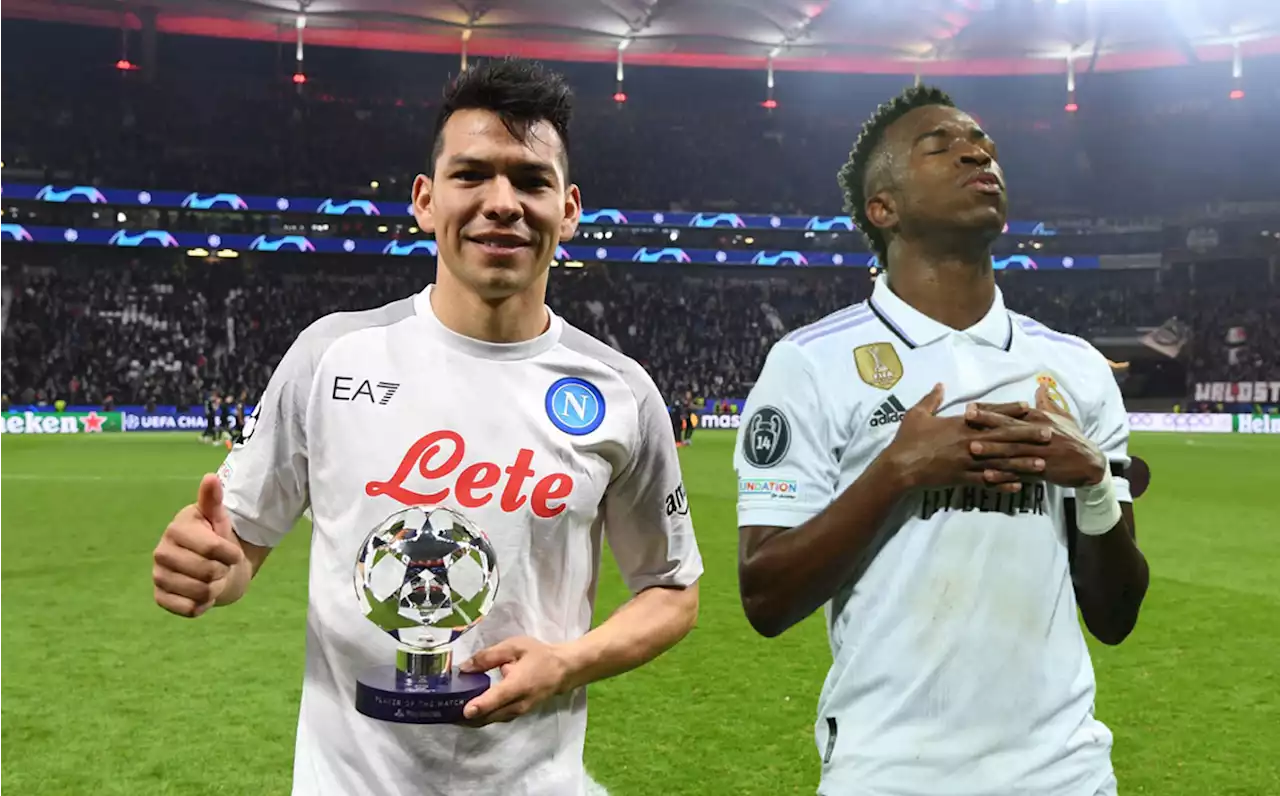 Chucky Lozano cayó ante Vinícius Jr por premio de la Champions League