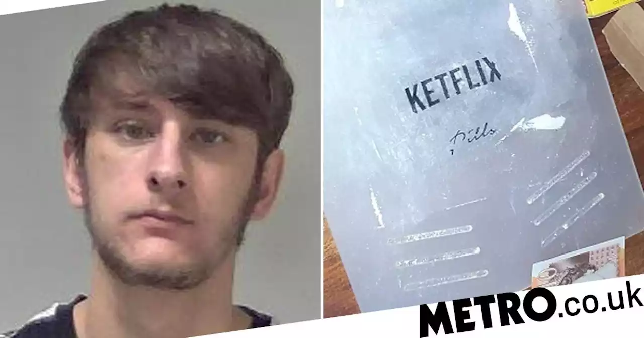 Drug dealer caught cutting stash on ‘Ketflix & Pills’ board jailed