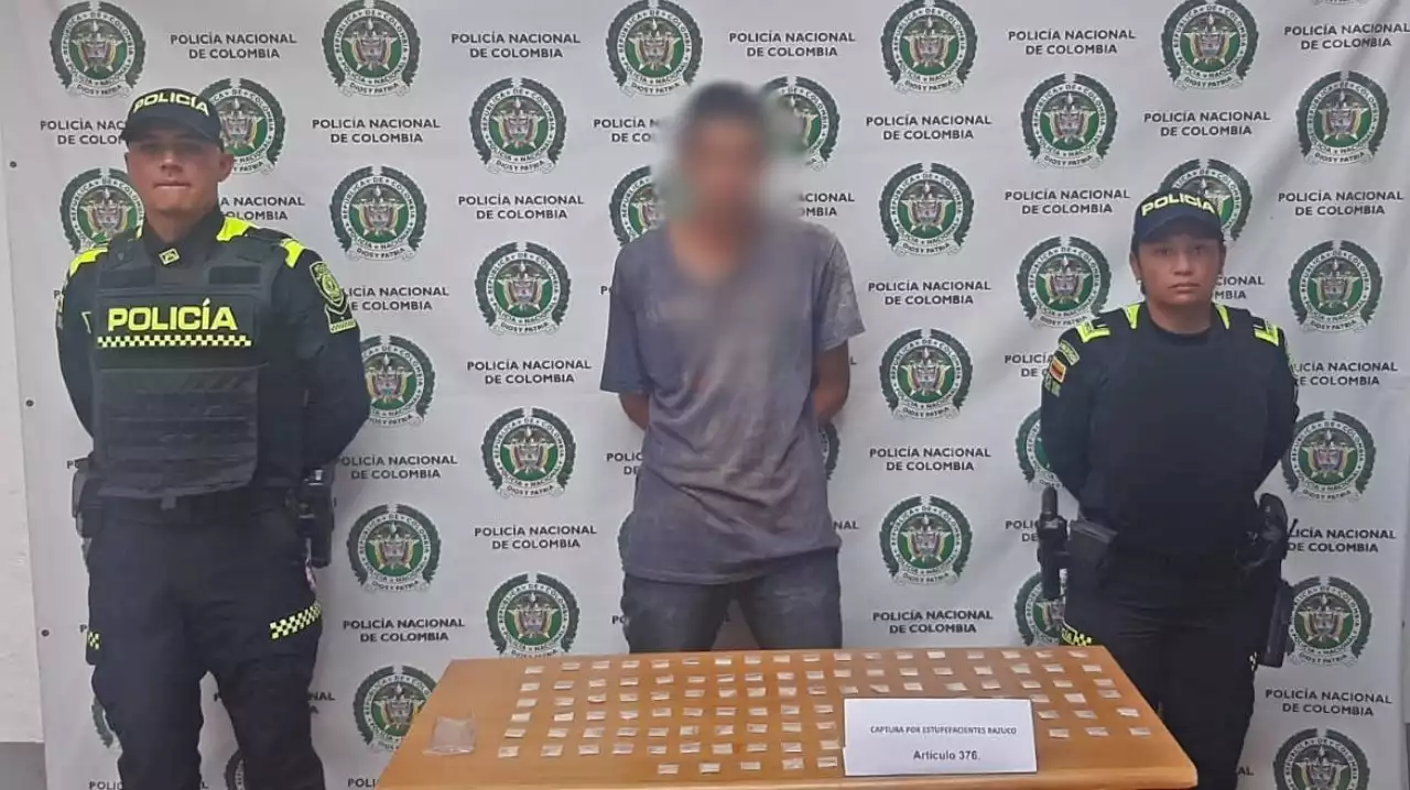 Lo 'agarraron' con varios gramos de bazuco en Alejandría