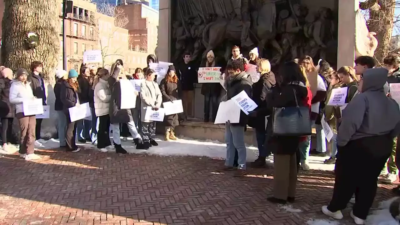 Students Rally Against Gun Violence Outside Mass. State House