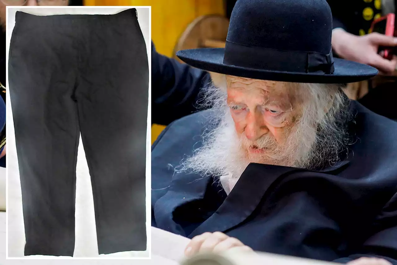 Dead rabbi’s pants expected to fetch thousands pulled from NJ auction