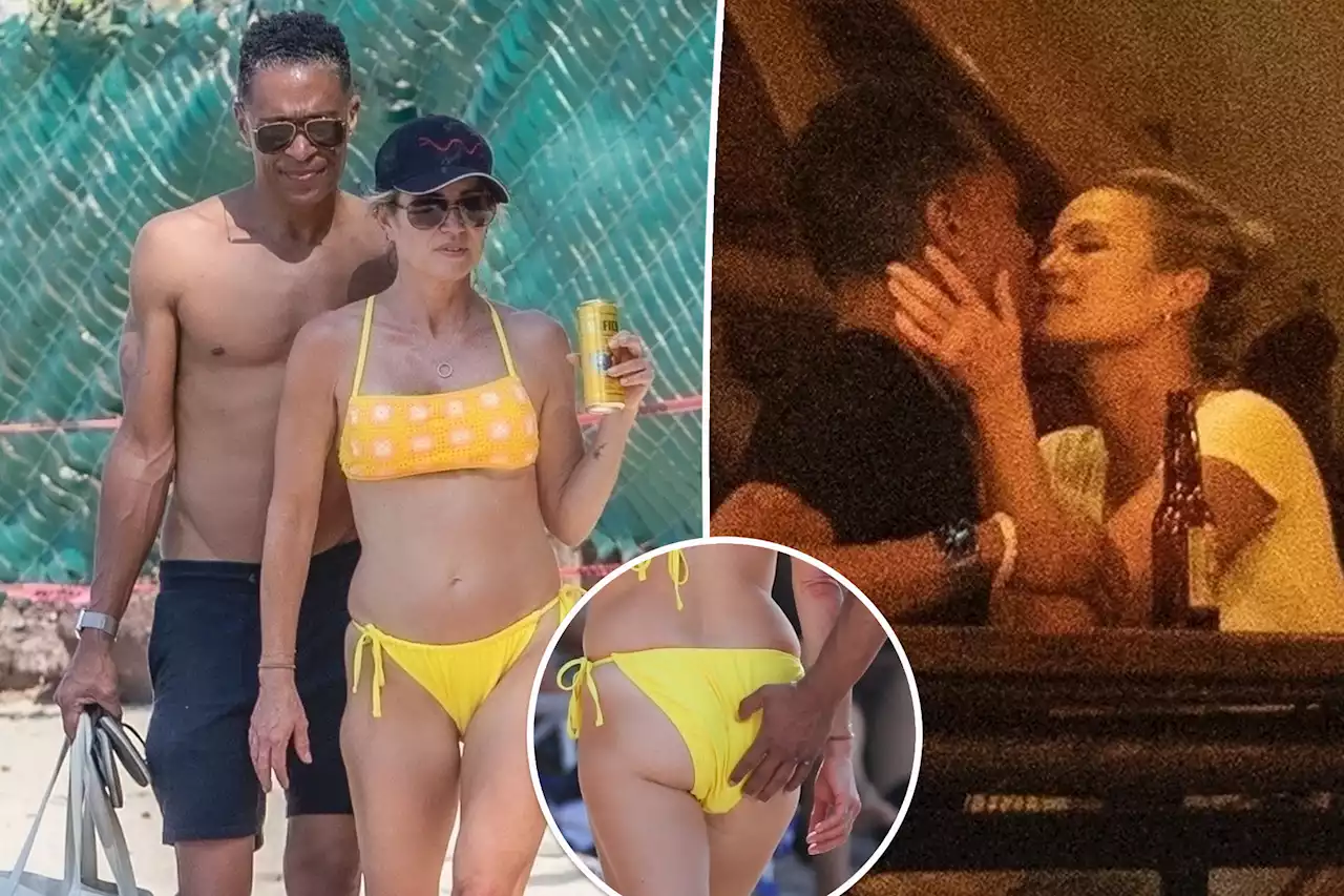 See photos of T.J. Holmes cheekily grabbing Amy Robach’s butt on vacation