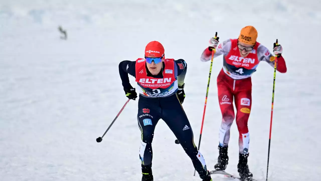 Nordische Kombination: Julian Schmid gewinnt in seinem ersten WM-Rennen Silber