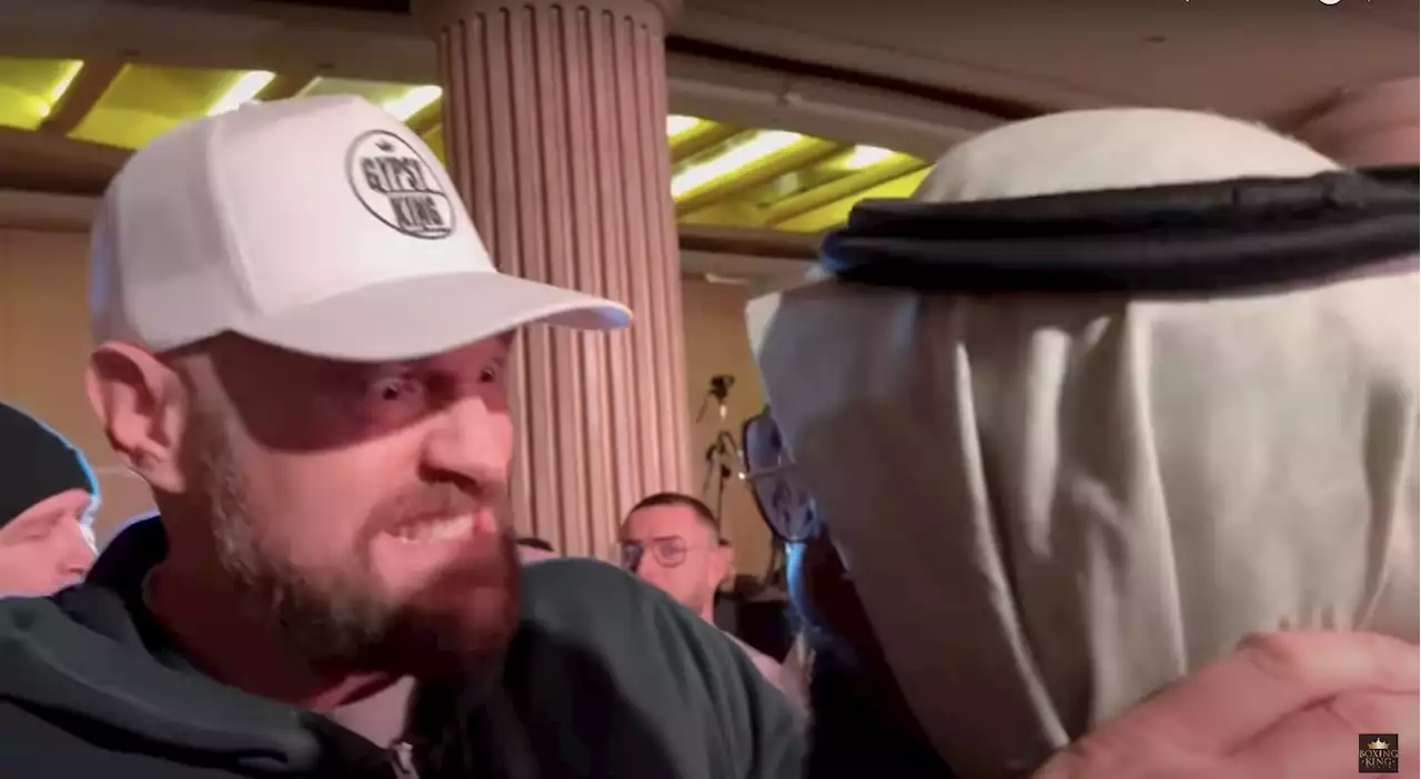 Fury jokes that he can't kiss Chisora in Saudi Arabia because he'd 'probably get shot'