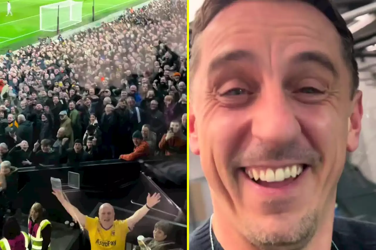 Wolves fans in X-rated chant about Gary Neville during draw away at Fulham