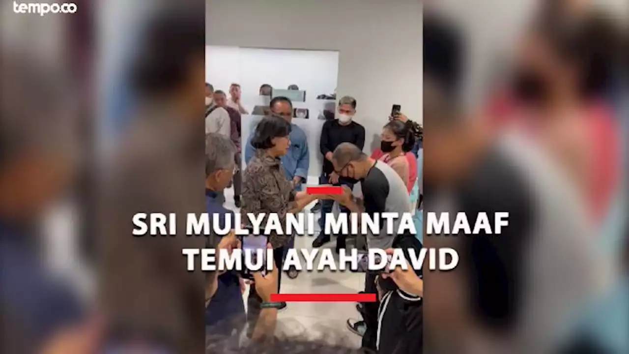 Sri Mulyani Minta Maaf Temui Ayah David