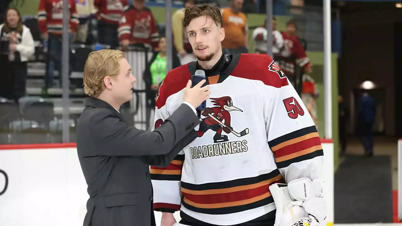 Despite early struggles, Ivan Prosvetov takes command of Roadrunners' crease