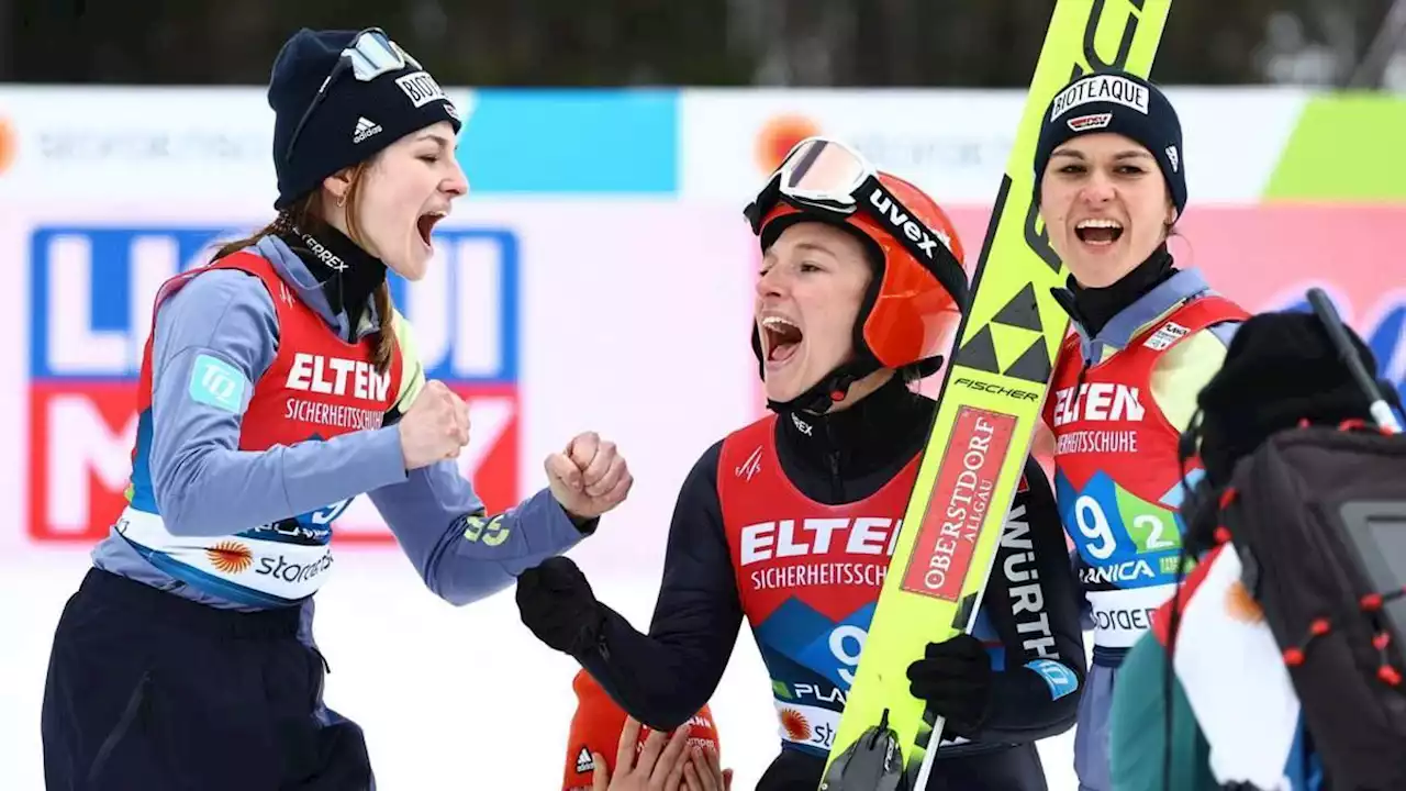 jubel in planica: deutsche skispringerinnen gewinnen wm-gold