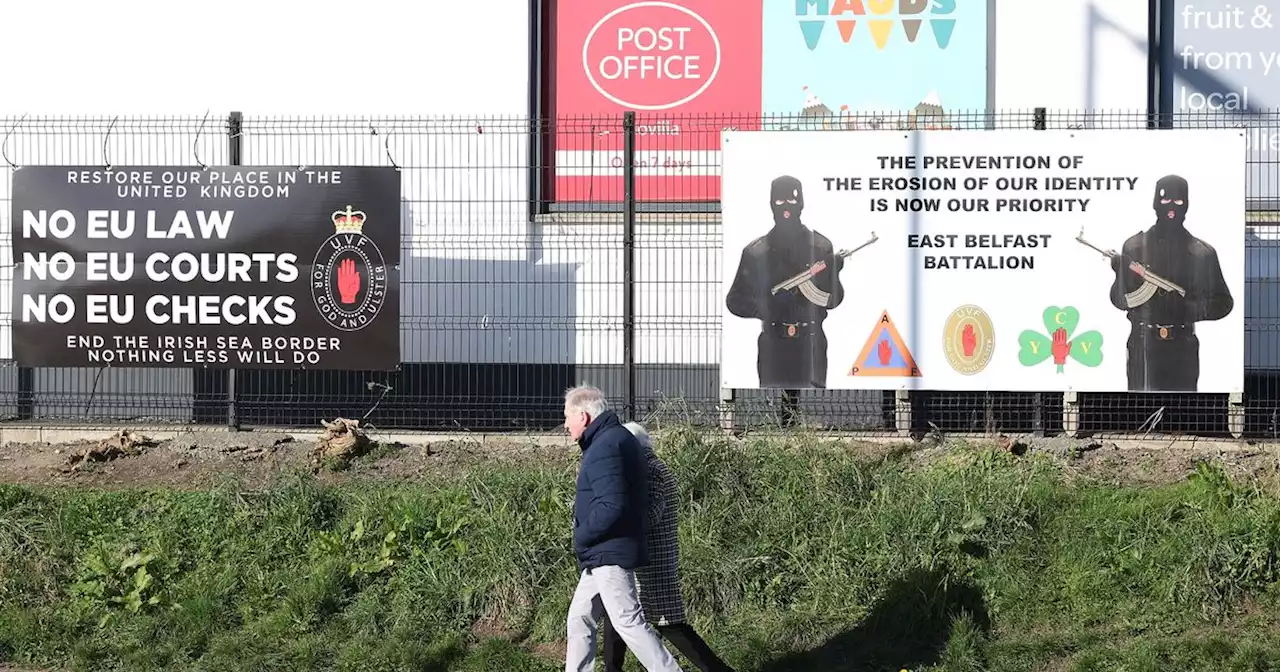 Anti-Protocol posters urge scrapping of Irish Sea Border as Brexit deal imminent