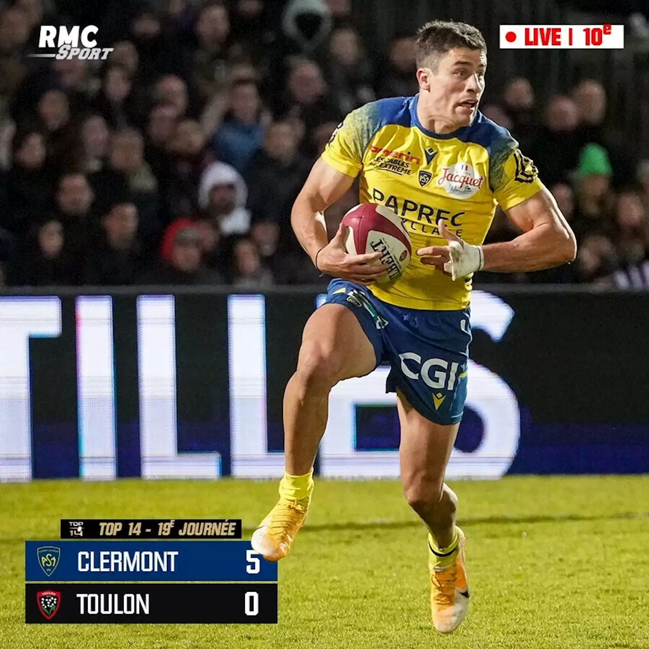 EN DIRECT - Top 14: Clermont se rebiffe, Toulon subit