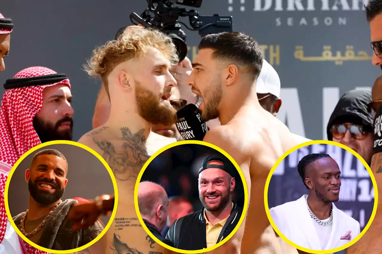 Drake, Tyson Fury and KSI put big bets on Jake Paul vs Tommy Fury fight