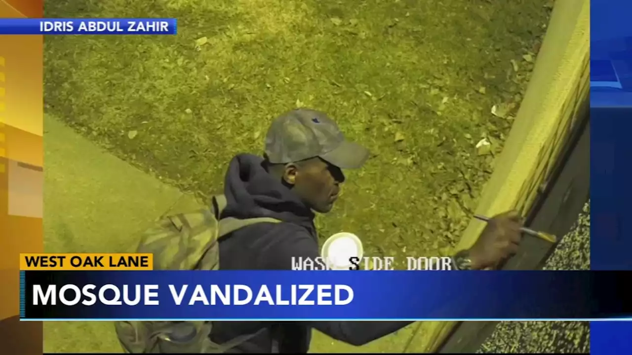 Philadelphia mosque vandalized with spray paint; suspect wanted