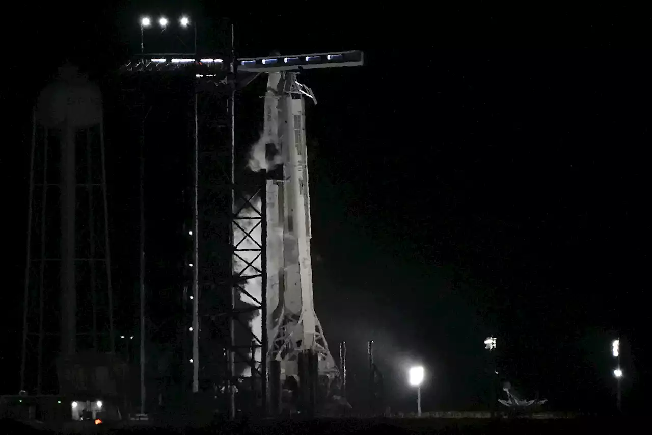 Last-minute problem keeps SpaceX rocket, astronauts grounded
