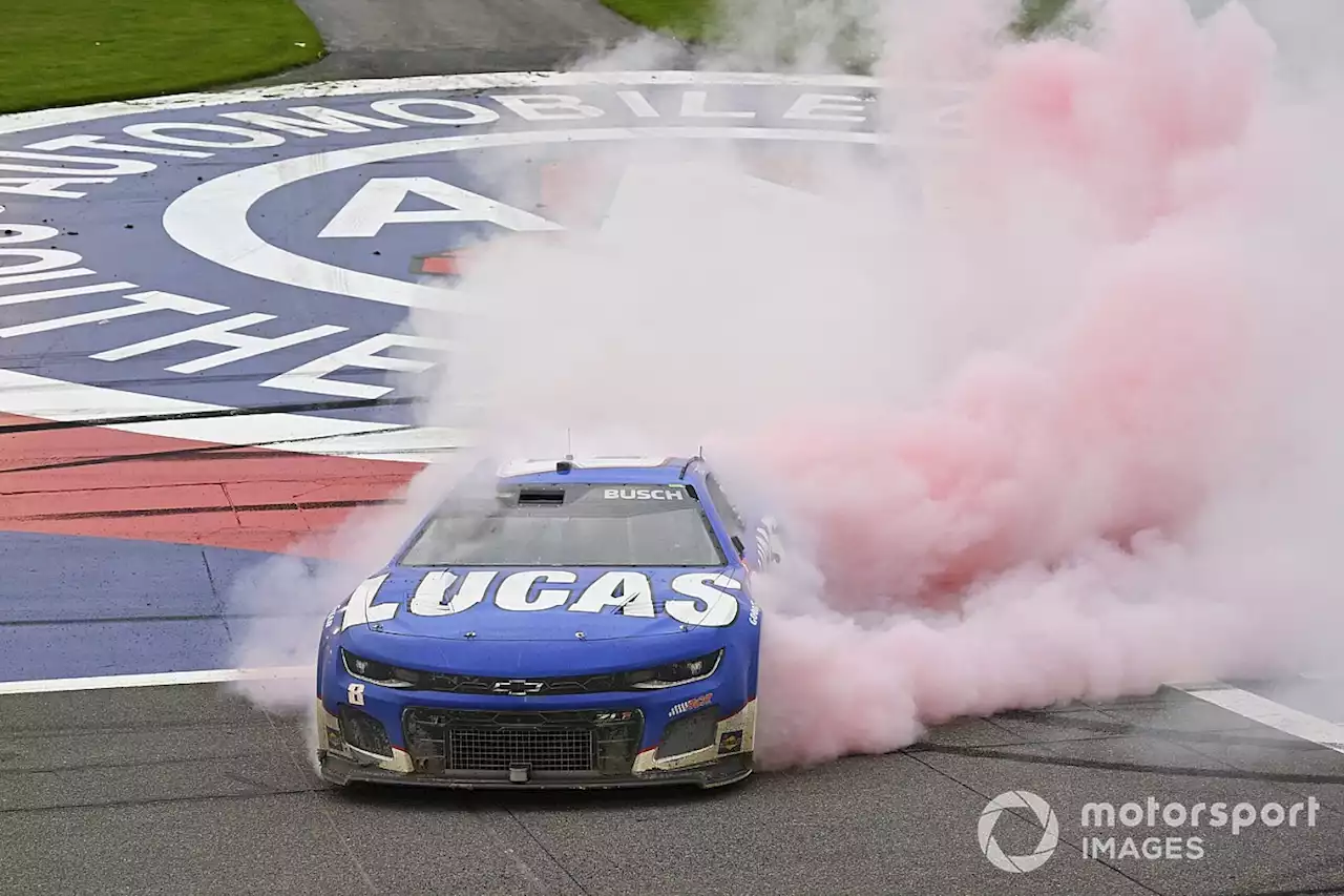 NASCAR Cup Fontana: Kyle Busch powers to record-breaking victory