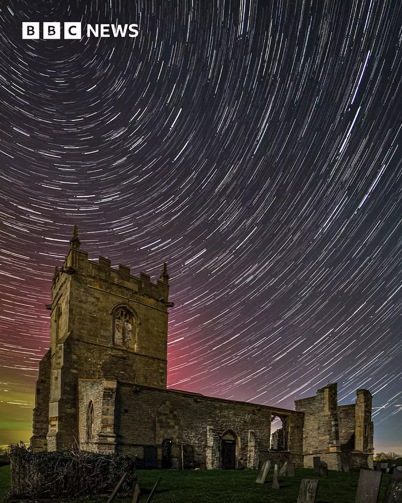 Spectacular northern lights seen across UK