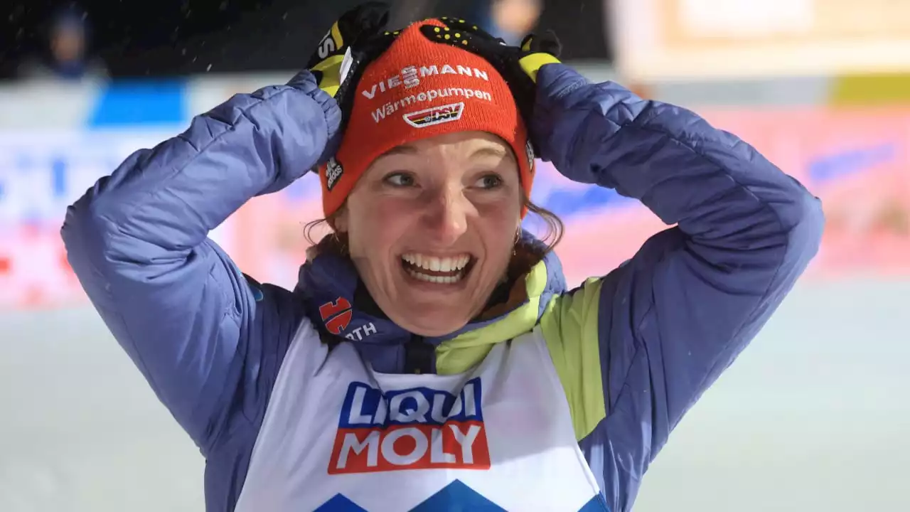 Katharina, die Goldene: Katharina Althaus holt dritten Titel bei Skisprung-WM