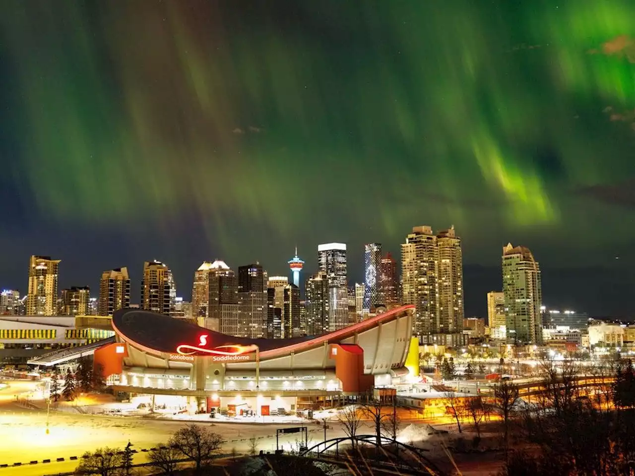 'Quite the show': Northern lights shimmer over Calgary