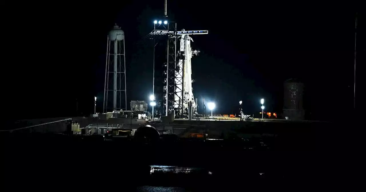 SpaceX aborts launch of four-man crew to space station just before liftoff