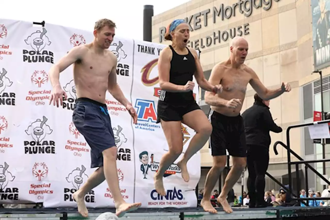 Photos: Clevelanders Braved Frigid Temperatures at the 2023 Polar Plunge to Raise Funds for Special Olympics Ohio