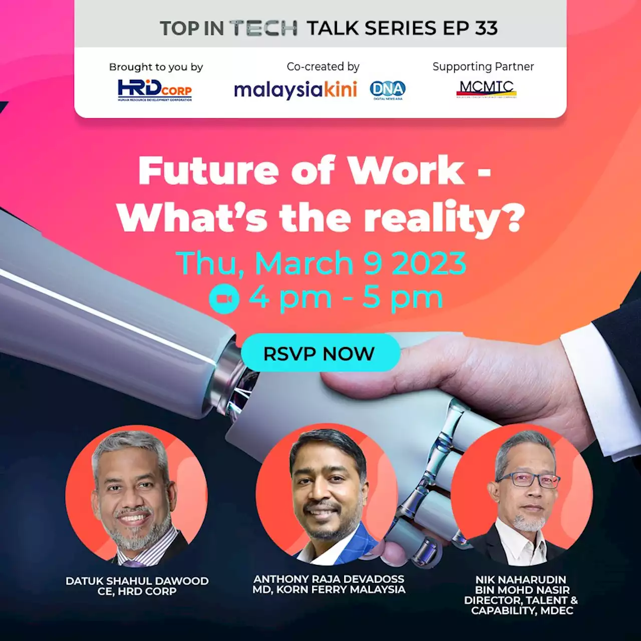 Welcome! You are invited to join a webinar: Future of Work - What’s the reality?. After registering, you will receive a confirmation email about joining the webinar.