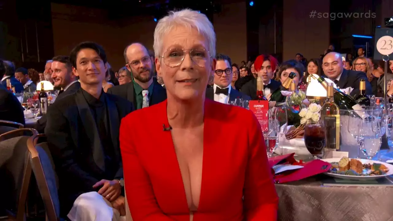 Jamie Lee Curtis Proudly Declares Herself a 'Nepo Baby' at SAG Awards