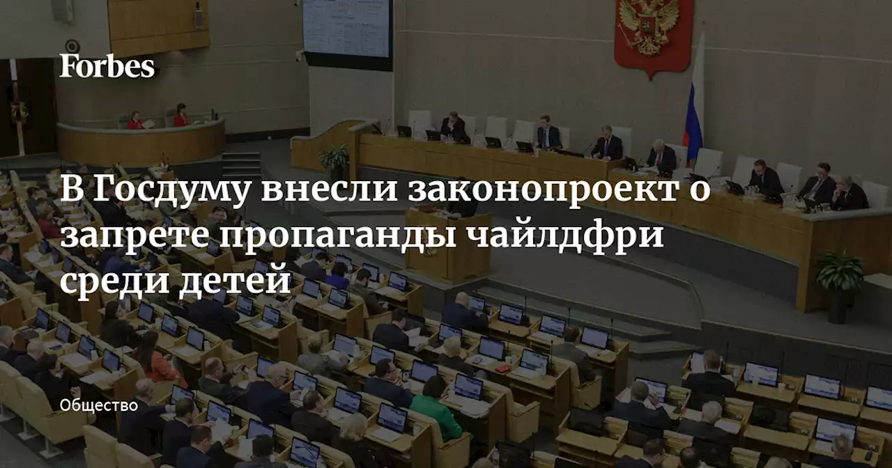 В Госдуму внесли законопроект о запрете пропаганды чайлдфри среди детей