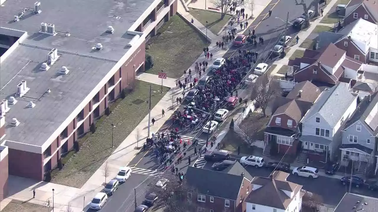 Perth Amboy HS students hold walkout over stabbing of 11-year-old