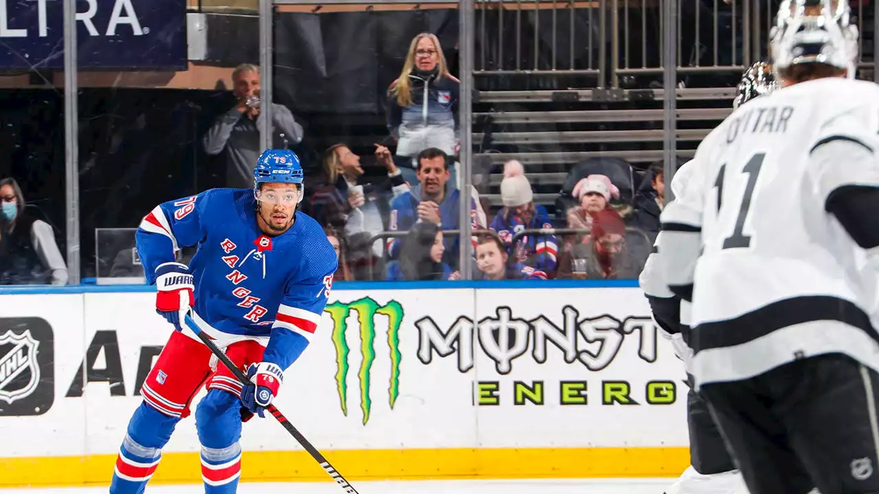 Rangers’ K’Andre Miller ejected for spitting at veteran NHL defenseman Drew Doughty in win over Kings